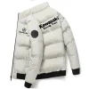 Veste épaisse de style Kawazaki, veste chaude en coton, manteau de sport d’hiver décontracté, veste coupe-vent debout Veste épaisse de style Kawazaki, veste chaude en coton, manteau de sport d’hiver décontracté, veste coupe-vent debout