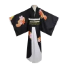 kibutsuji muzan cosplay costumes d'halloween pour femmes, kimetsu no yaiba anime uniformes, vêtements kimono, robes perruque pour carnaval