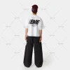 hip hop harajuku mode ample blanc coton t shirt hommes américain nouveau style rue marque de mode décontracté surdimensionné manches courtes