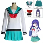 Teruhashi Kokomi Cosplay Costumes robe Saiki Kusuo No Sai-nan Yumehara Chiyo uniformes Costumes d’halloween pour les femmes Teruhashi Kokomi Cosplay Costumes robe Saiki Kusuo No Sai-nan Yumehara Chiyo uniformes Costumes d’halloween pour les femmes
