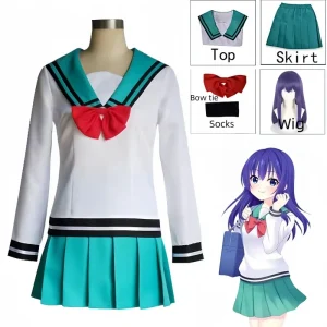 Teruhashi Kokomi Cosplay Costumes robe Saiki Kusuo No Sai-nan Yumehara Chiyo uniformes Costumes d&rsquo;halloween pour les femmes