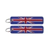 porte clés avec étiquette brodée sakura prédire pour femme, porte clés japonais, aucune fleur, voiture, mode, bijoux, accessoires, cadeaux, 1pc