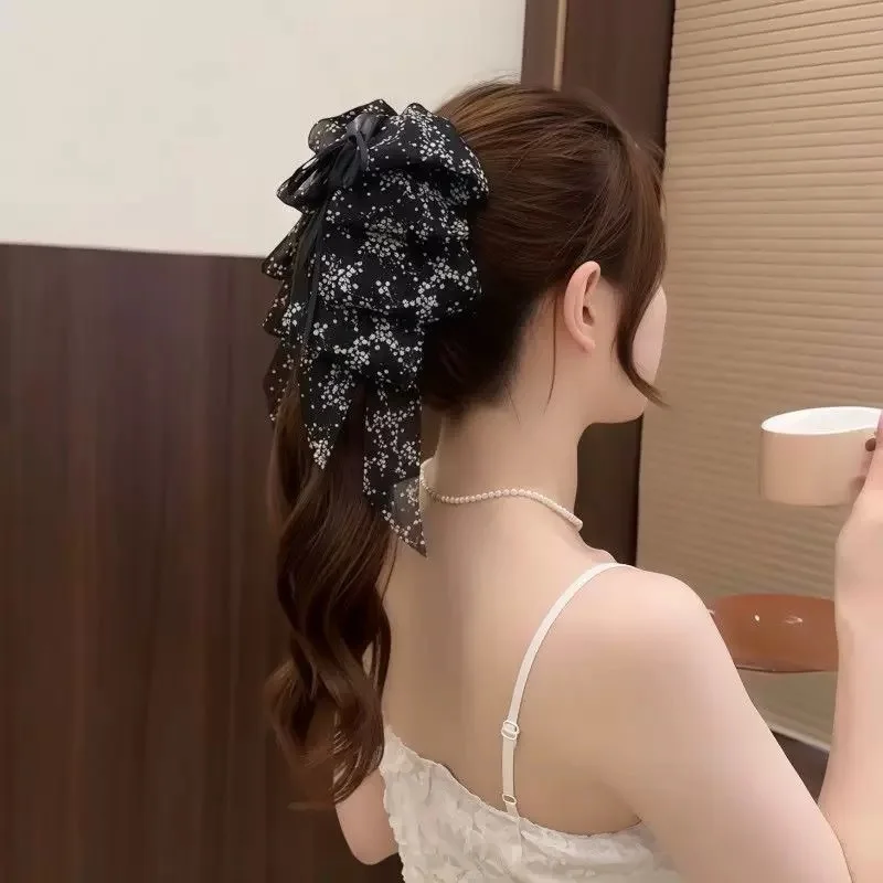 clip de conception d'arc d'atmosphère romantique et haut de gamme, accessoires de cheveux polyvalents et élégants pour femmes clip de conception d'arc d'atmosphère romantique et haut de gamme, accessoires de cheveux polyvalents et élégants pour femmes