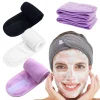 Bandeau réglable pour femmes, large bandeau pour Spa, Yoga, bain, douche, maquillage, lavage du visage, cosmétique, éponge douce, accessoires pour cheveux