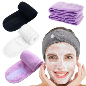 Bandeau réglable pour femmes, large bandeau pour Spa, Yoga, bain, douche, maquillage, lavage du visage, cosmétique, éponge douce, accessoires pour cheveux