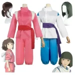 Costume de Cosplay Anime pour enfants et adultes, Kimono rose Takino Chihiro Show Kamikakushi, Costumes de fête d’halloween pour femmes et filles Costume de Cosplay Anime pour enfants et adultes, Kimono rose Takino Chihiro Show Kamikakushi, Costumes de fête d’halloween pour femmes et filles