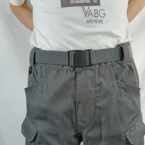 Ceinture tressée élastique en Nylon réglable, décontractée, Design de marque de luxe, boucle en plastique, ceinture de loisirs avec fermeture en plastique Ceinture tressée élastique en Nylon réglable, décontractée, Design de marque de luxe, boucle en plastique, ceinture de loisirs avec fermeture en plastique