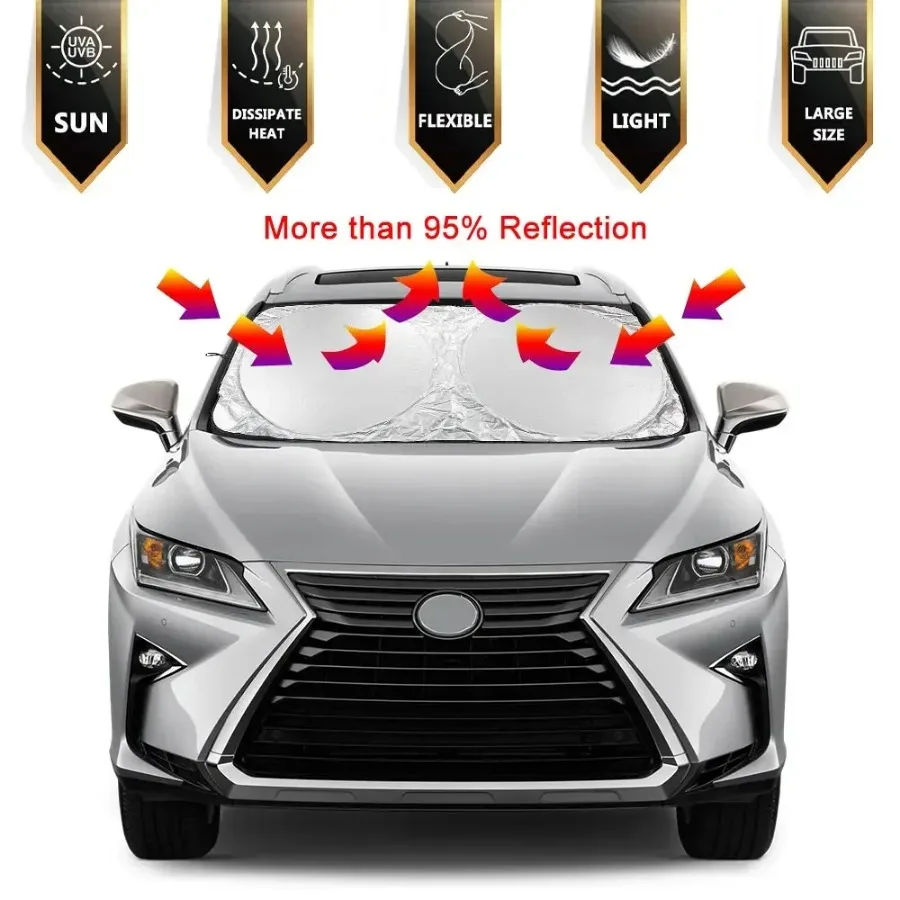 pare soleil pour pare brise de voiture, visière pour usage intérieur, parasol pliant, adapté aux automobiles, aide à la protection solaire pare soleil pour pare brise de voiture, visière pour usage intérieur, parasol pliant, adapté aux automobiles, aide à la protection solaire