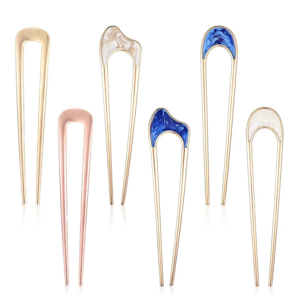 Épingles à cheveux en forme de U en métal, épingle à cheveux torsadée française, épingle à fourchette à cheveux Vintage pour femmes, bâtons pour coiffures épaisses et fines, accessoires Épingles à cheveux en forme de U en métal, épingle à cheveux torsadée française, épingle à fourchette à cheveux Vintage pour femmes, bâtons pour coiffures épaisses et fines, accessoires