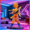anime chaud dragon ball son wukong super saiyan poupée wukong dbz action poupée modèle bureau décoration ornement cadeau collection poupée
