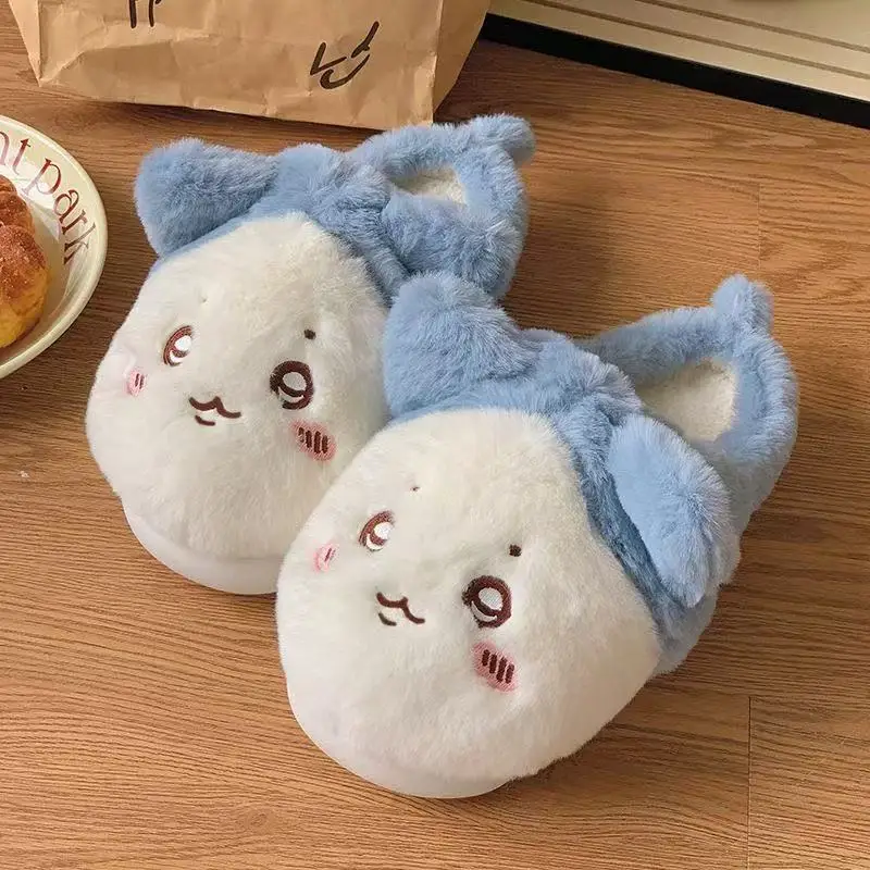 kawaii chiikawa pantoufles en peluche anime usagi maison chaussures dessin animé chaud doux antidérapant intérieur pantoufles chambre pantoufles chaudes kawaii chiikawa pantoufles en peluche anime usagi maison chaussures dessin animé chaud doux antidérapant intérieur pantoufles chambre pantoufles chaudes