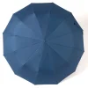 parapluie pour la pluie et le soleil, entièrement automatique, double section et double os pour les affaires sécurisées des hommes et des femmes, 1 pièce