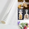 papier d'emballage en plastique transparent, 1 pièce, emballage cadeau, décorations de fête d'anniversaire et de mariage, fournitures de réception cadeau pour bébé pour enfants