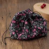 boîte à lunch de style japonais fourre tout en poudres, sac de rangement portable pour enfants, voyage