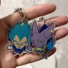 dragonball son goku kakarotto super saiyan one anime figure porte clés pendentif dessin animé acrylique sac porte clés suspendu mignon cadeau