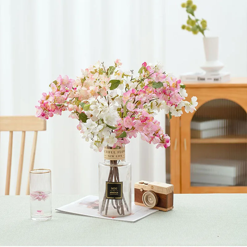 arrangement de fleurs de cerisier roses artificielles, fausses fleurs, pour décorer la maison, pour une fête de mariage arrangement de fleurs de cerisier roses artificielles, fausses fleurs, pour décorer la maison, pour une fête de mariage