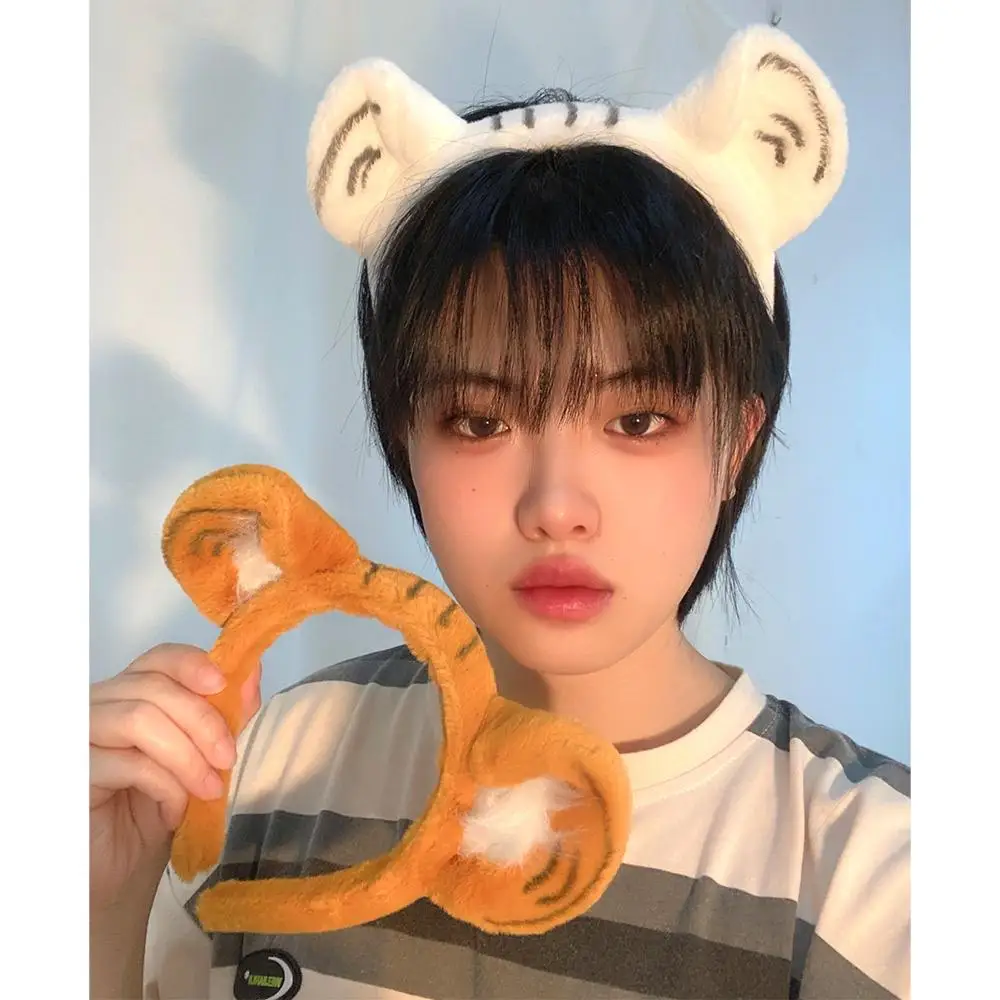 couvre chef dessin animé maquillage fille style coréen cerceau femmes bandeau de cheveux tigre oreille bandeau cheveux accessoires couvre chef dessin animé maquillage fille style coréen cerceau femmes bandeau de cheveux tigre oreille bandeau cheveux accessoires