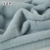 tissu en fausse fourrure de lapin, série de couleurs bleues, 8mm, tissu court en peluche, nappe d'armoire, écharpe d'exposition, poupée en coton, bricolage