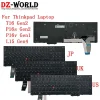 Clavier rétroéclairé américain UK anglais JPJapanese pour Lenovo Thinkpad T16 P16s Gen2 P16V Gen1 L15 Gen4 G1 G2 G4 ordinateur portable 5N21K05078 Clavier rétroéclairé américain UK anglais JPJapanese pour Lenovo Thinkpad T16 P16s Gen2 P16V Gen1 L15 Gen4 G1 G2 G4 ordinateur portable 5N21K05078