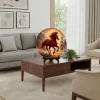 peintures décoratives de l'année du cheval, ornement rond en bois pour bureau, porte bonheur, cadre photo amusant, décorations, cadeaux décoratifs