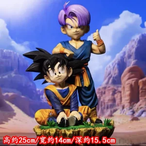 25CM Dragon Ball fils Goten Figure Gotenks Torankusu Figure troncs Anime Figurine Pvc Collection modèle bureau décor Statue jouet cadeau