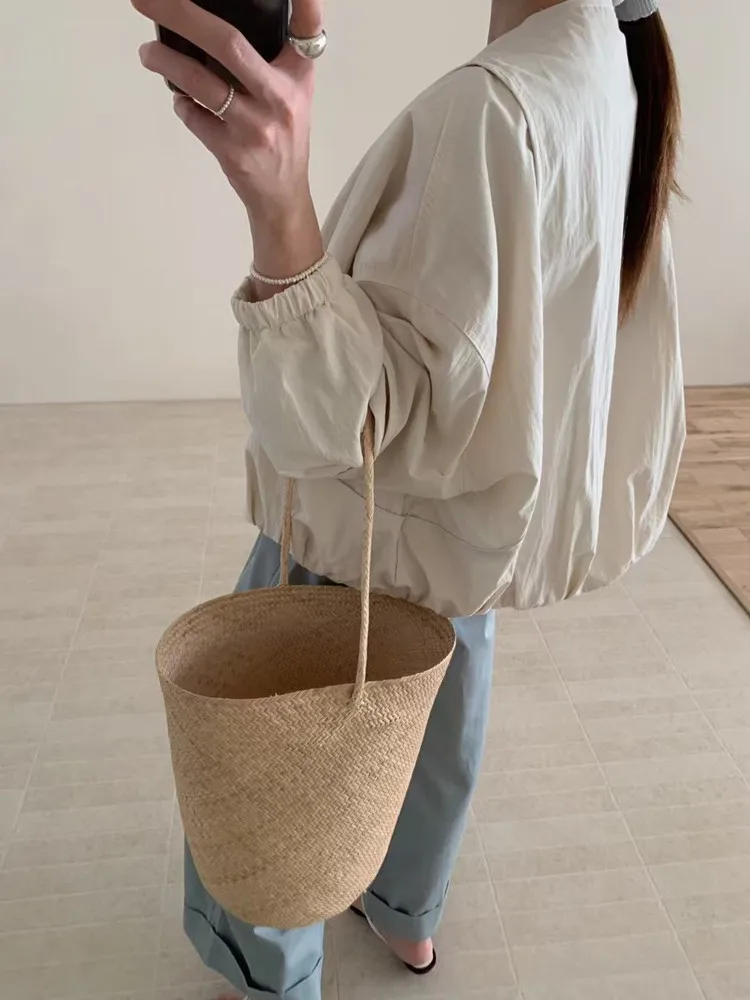 style coréen couleur unie femmes manteau ample haute rue printemps bomber veste manteau femmes mode vêtements style coréen couleur unie femmes manteau ample haute rue printemps bomber veste manteau femmes mode vêtements
