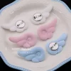 1 paire de petites ailes d'ange, broche de style japonais, décor de vêtements doux y2k, peluche aile d'ange, broche moelleuse, décoration de sac