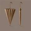 parapluie japonais à long manche pour un usage ensoleillé et pluvieux, colle noire, grande taille, résistant aux tempêtes, étanche automatique à 16 os