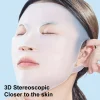 couverture de masque en silicone, masque fixe monté sur l'oreille pour hydrater et absorber l'essence, outil de soins du visage réutilisable