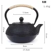théière en fonte avec filtre, bouilloire à thé, théière en fonte résistante à la chaleur pour eau bouillante, artisanat traditionnel pour la maison