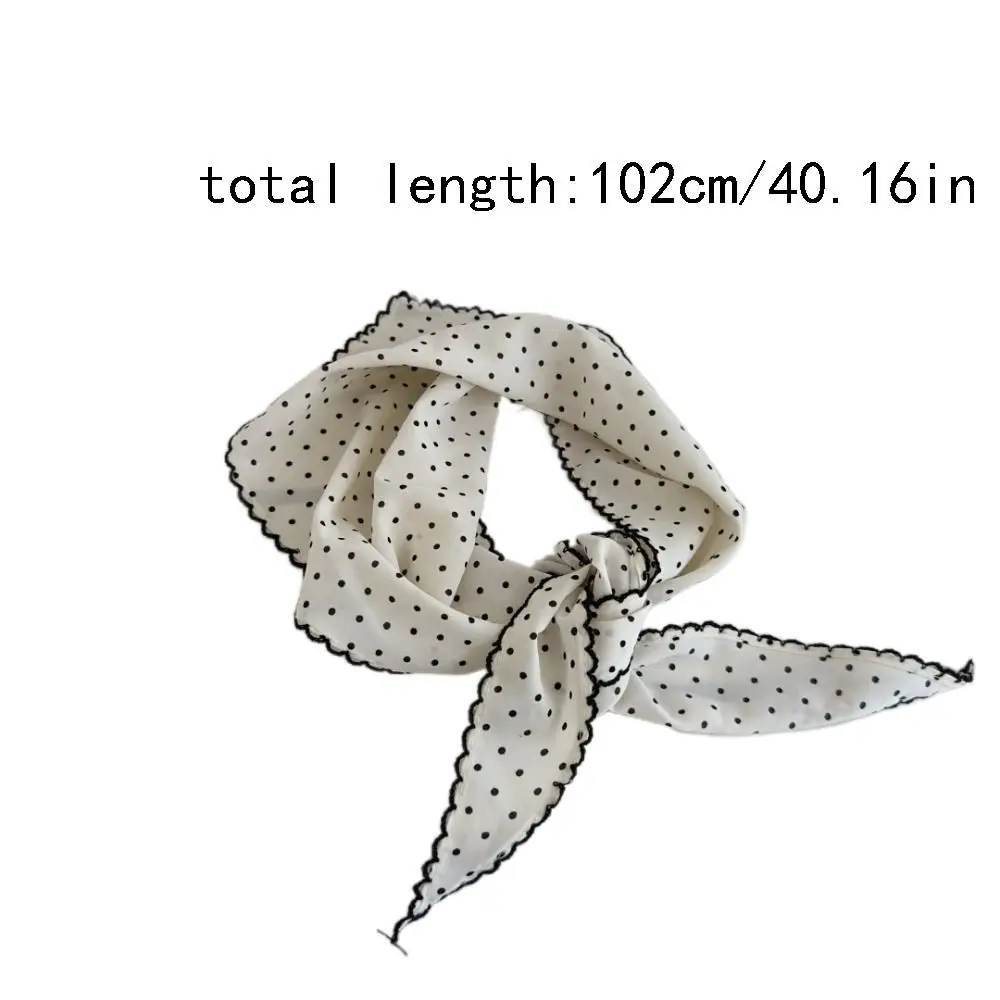 bandeau élégant à pois, turban coréen frais, petite écharpe rayée, bandeau triangulaire fin pour cheveux, été bandeau élégant à pois, turban coréen frais, petite écharpe rayée, bandeau triangulaire fin pour cheveux, été