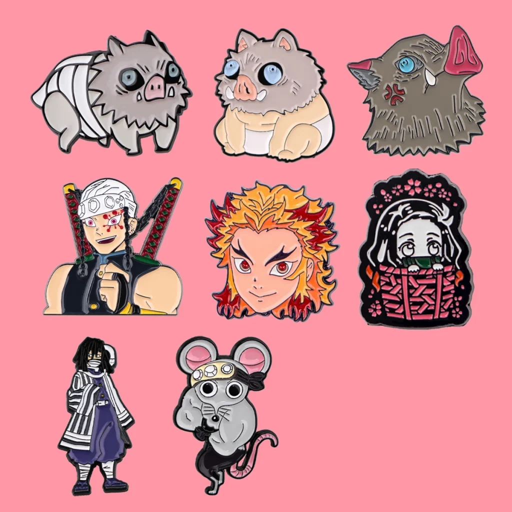 Broche en émail avec figurines de dessin animé japonais, épingles à revers, Badge sur sac à dos, accessoires pour vêtements, bijoux à la mode, cadeaux pour amis