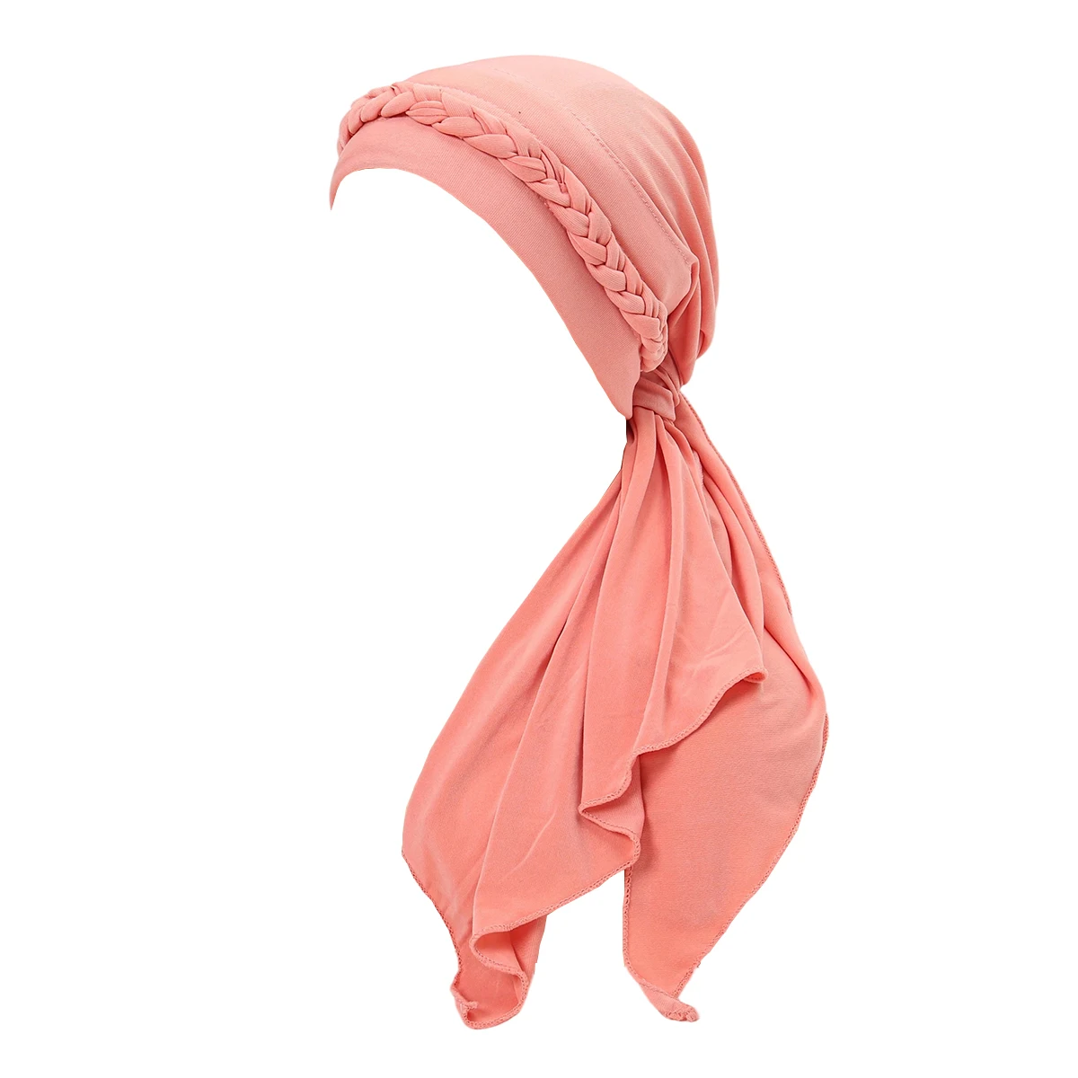 hijabs musulmans de couleur unie pour femmes, foulard, turban, chapeau tressé, couverture de cheveux, accessoire tendance, bandeau pour femmes hijabs musulmans de couleur unie pour femmes, foulard, turban, chapeau tressé, couverture de cheveux, accessoire tendance, bandeau pour femmes