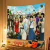 Tapisserie de dessin animé japonais GINTAMA, tissu de fond pour dortoir d’étudiants, décoration de chevet de chambre à coucher, tapisserie suspendue pour maison de location, 1 pièce Tapisserie de dessin animé japonais GINTAMA, tissu de fond pour dortoir d’étudiants, décoration de chevet de chambre à coucher, tapisserie suspendue pour maison de location, 1 pièce