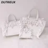 sacs à main en velours à volants pour femmes, sac à dos de dessin animé, style japonais, décontracté, élégant, portable, printemps, automne, nouveau