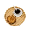 plateau à thé en bambou japonais simple, plateaux de service de rangement de cuisine, assiette d'hôtel à domicile pour dessert petit déjeuner café plateau de nourriture