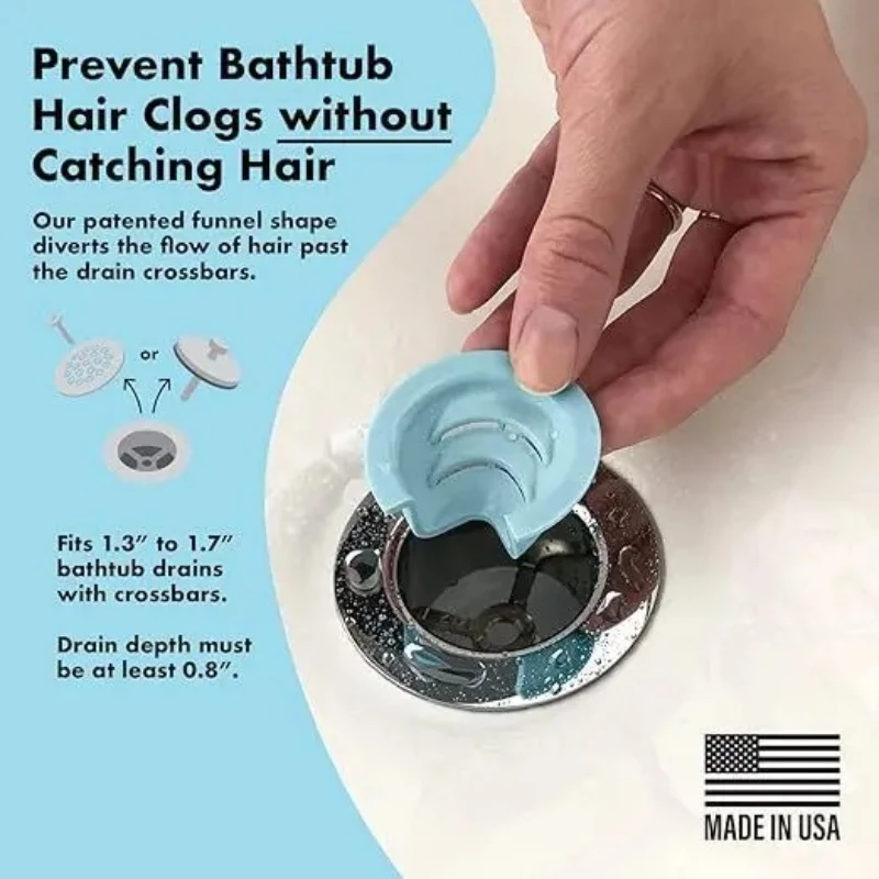 Entonnoir de vidange de baignoire pour la prévention des bouchons de cheveux, filtre d’égout, Drain de sol de cheveux, salle de bains, outil Anti-cheveux, évier Anti-colmatage Entonnoir de vidange de baignoire pour la prévention des bouchons de cheveux, filtre d’égout, Drain de sol de cheveux, salle de bains, outil Anti-cheveux, évier Anti-colmatage