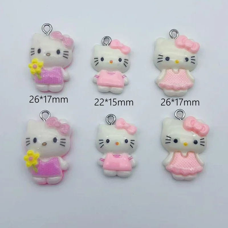 10 pièces de dessin animé chat kawaii résine fabrication de bijoux colliers porte clés boucles d'oreilles pendentifs accessoires de bricolage 10 pièces de dessin animé chat kawaii résine fabrication de bijoux colliers porte clés boucles d'oreilles pendentifs accessoires de bricolage