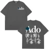 ado blue rose 2025 tour du monde hibana t shirt hommes femmes mode t shirt à manches courtes esthétique à la mode décontracté ample t shirts hauts