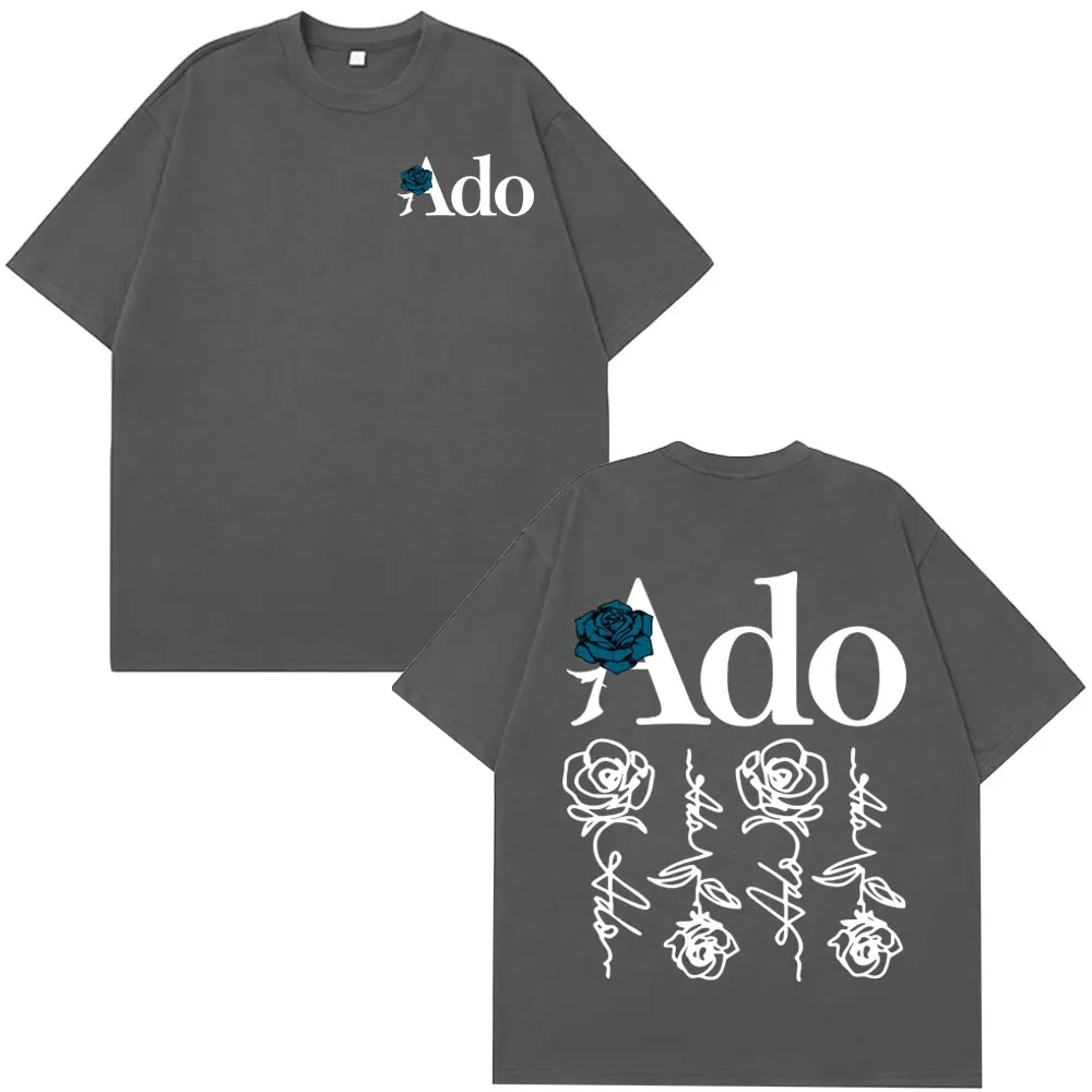 ado blue rose 2025 tour du monde hibana t shirt hommes femmes mode t shirt à manches courtes esthétique à la mode décontracté ample t shirts hauts ado blue rose 2025 tour du monde hibana t shirt hommes femmes mode t shirt à manches courtes esthétique à la mode décontracté ample t shirts hauts