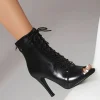DKZSYIM femme chaussures de danse latine en cuir fête Tango danse chaussons pour femmes Salsa danse talons chaussures de salle de bal Sexy talons aiguilles