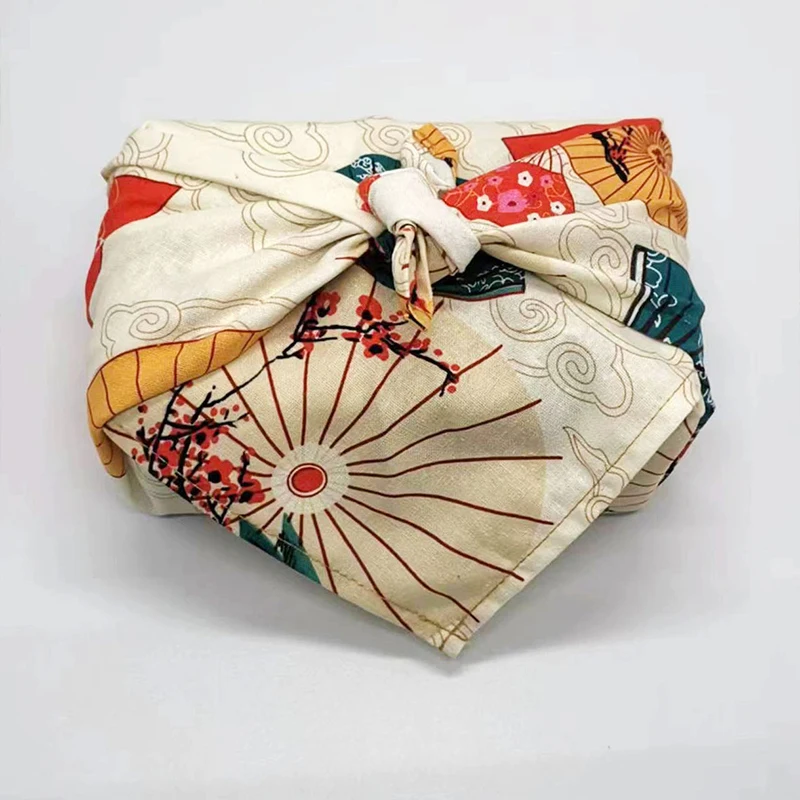 mouchoir japonais furoshiki double face imprimé floral, tissu d'emballage cadeau bento, couverture carrée anti poussière, nappe, 70x1 0/90x90cm mouchoir japonais furoshiki double face imprimé floral, tissu d'emballage cadeau bento, couverture carrée anti poussière, nappe, 70x1 0/90x90cm