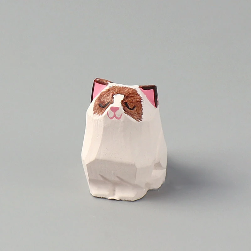 mini chien shiba inu en bois fait à la main, petit chien akita, husky, chat, figurine intensifié, décoration de bureau, artisanat, cadeau, mignon mini chien shiba inu en bois fait à la main, petit chien akita, husky, chat, figurine intensifié, décoration de bureau, artisanat, cadeau, mignon