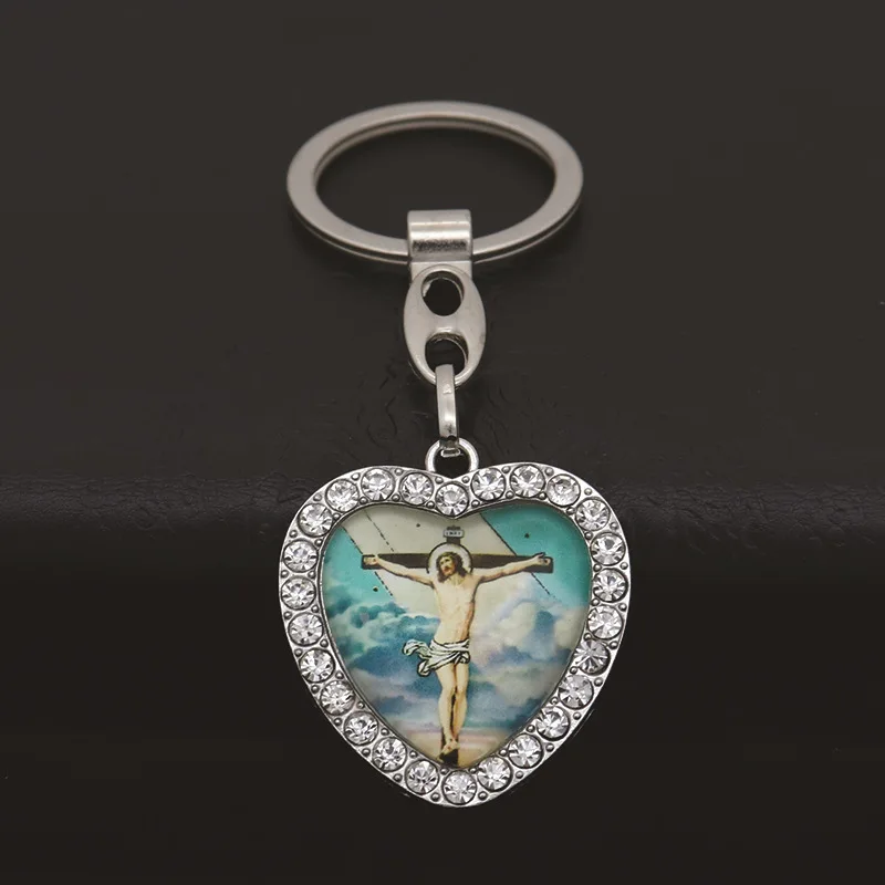 porte clés de voiture en biscuits pour hommes et femmes, porte clés saint notre dame, coeur jésus, bijoux catholiques, cadeau de prière du christianisme porte clés de voiture en biscuits pour hommes et femmes, porte clés saint notre dame, coeur jésus, bijoux catholiques, cadeau de prière du christianisme