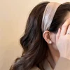 nouveau bandeau coréen rétro exquis à bords larges pour femmes, bandeau de tempérament haut de gamme en satin, bandeau polyvalent pour le lavage du visage