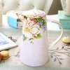 théière européenne en porcelaine osseuse, ensemble de tasses à thé anglais de l'après midi, cafetière en porcelaine de haute qualité, bouilloire résistante à la chaleur, 1000ml