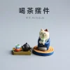 statue de chat japonais zakka, ornements créatifs, modèle d'art moderne artificiel, artisanat fait à la main, mini accessoires de jardin féerique miniatures