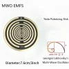 disque optique mwo plaqué or, oscillateur multi ondes de 3 pouces, ornements d'antenne, disque d'énergie de bobine lakhovsky