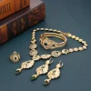 ensembles de bijoux arabes maroc collier ras du cou dangler boucle d'oreille bracelet bague couleur or ethnique femmes charme bijoux