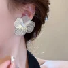 mode coréenne grande fleur perle boucles d'oreilles pour femmes nouveau design boucles d'oreilles pour femmes bijoux accessoires cadeau de fête